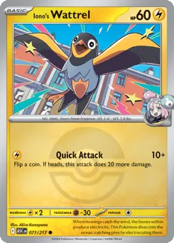 Iono's Wattrel 071/217 Poké Ball Ascended Heroes