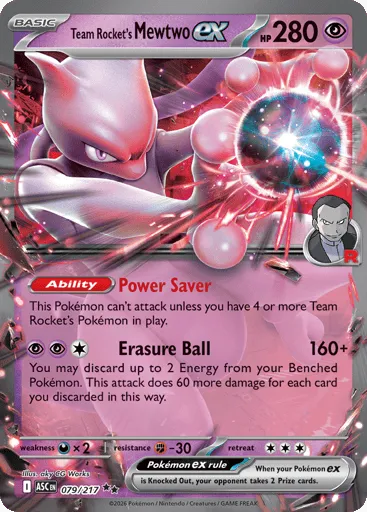 Team Rocket's Mewtwo ex 079/217 Ascended Heroes