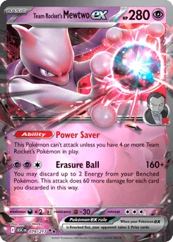 Team Rocket's Mewtwo ex 079/217 Holo Ascended Heroes