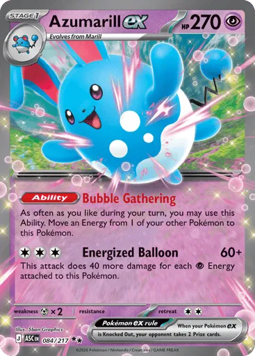 Azumarill ex 084/217 Ascended Heroes