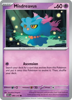 Misdreavus 085/217 Ascended Heroes