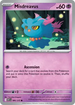 Misdreavus 085/217 Normal Ascended Heroes