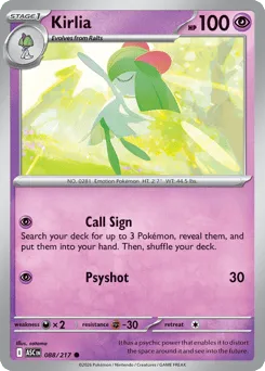 Kirlia 088/217 Normal Ascended Heroes