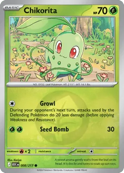 Chikorita 008/217 Energy Reverse Ascended Heroes