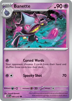 Banette 091/217 Energy Reverse Ascended Heroes