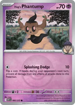 Hop's Phantump 095/217 Poké Ball Ascended Heroes