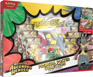 Ascended Heroes Premium Poster Collection - Mega Lucario