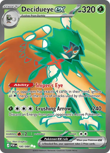 Decidueye ex 100/088 Perfect Order