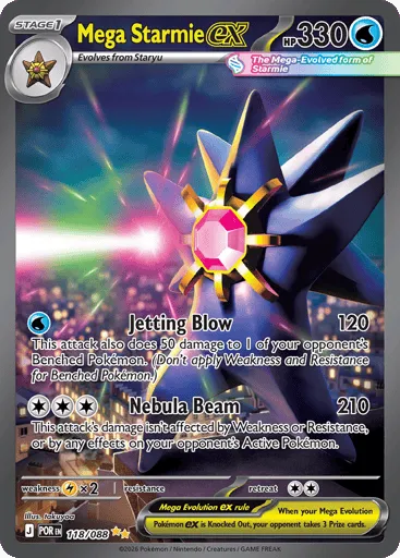 Mega Starmie ex 118/088 Perfect Order