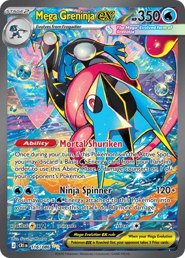 Mega Greninja ex 116/086 Chaos Rising