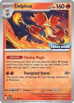 Delphox 013/086 Expansion Stamp Chaos Rising