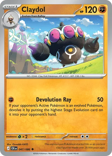 Claydol 047/086 Chaos Rising