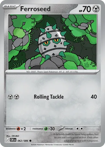 Ferroseed 062/086 Chaos Rising