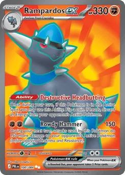Rampardos ex 100/084 Pitch Black