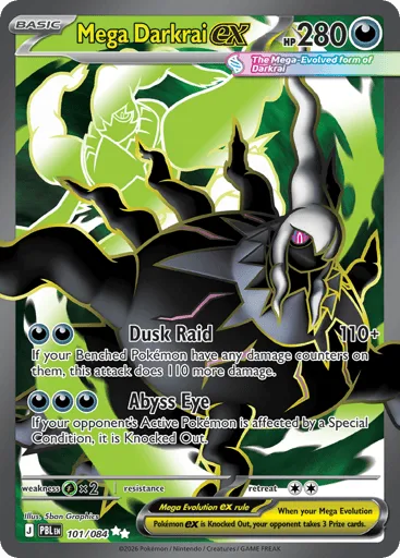Mega Darkrai ex 101/084 Pitch Black