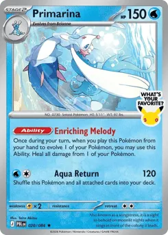Primarina 020/084 Whats Your Favorite Stamp Pitch Black