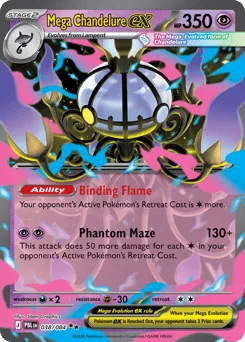Mega Chandelure ex 038/084 Pitch Black