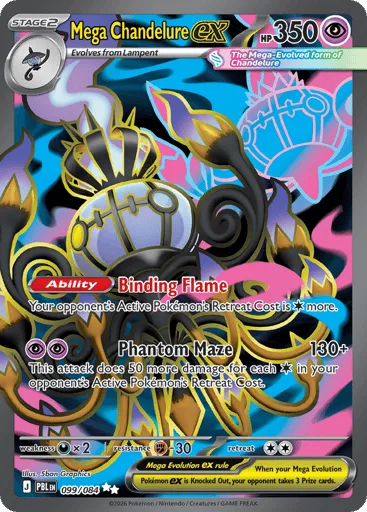 Mega Chandelure ex 099/084 Pitch Black