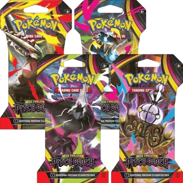 Pitch Black Sleeved Booster Pack Art Bundle (Set of 4)