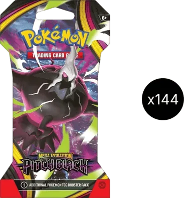 Pitch Black Sleeved Booster Case