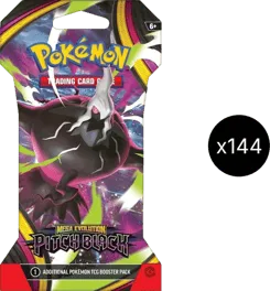 Pitch Black Sleeved Booster Case