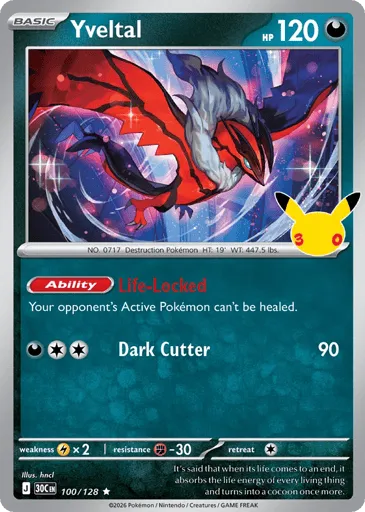 Yveltal 100/128 30th Celebration