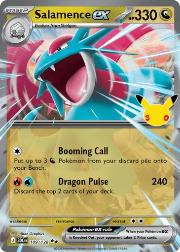 Salamence ex 109/128 30th Celebration