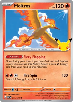 Moltres 011/128 30th Celebration