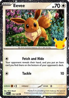 Eevee 116/128 Cosmos Holo 30th Celebration