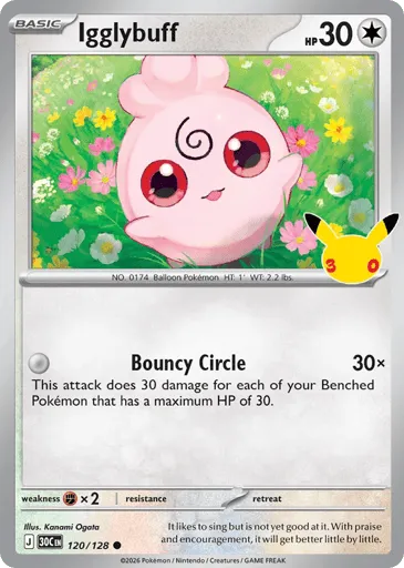 Igglybuff 120/128 30th Celebration