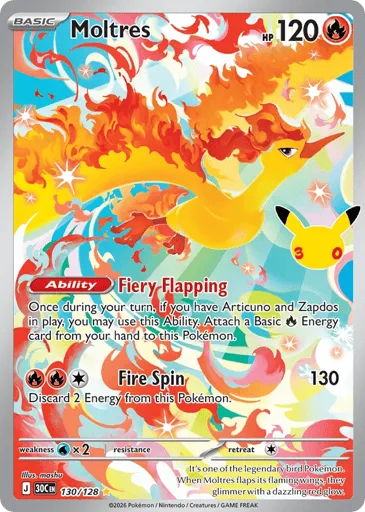 Moltres 130/128 30th Celebration