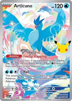 Articuno 132/128 30th Celebration