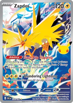 Zapdos 133/128 30th Celebration