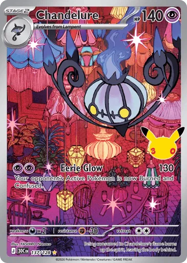 Chandelure 137/128 30th Celebration