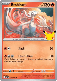 Reshiram 014/128 30th Celebration