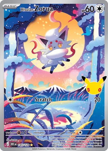 Hisuian Zorua 145/128 30th Celebration