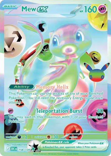 Mew ex 158/128 30th Celebration