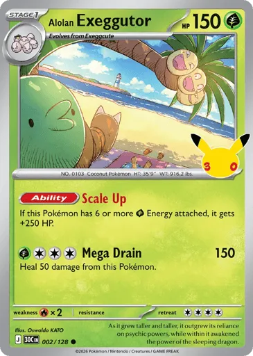 Alolan Exeggutor 002/128 30th Celebration