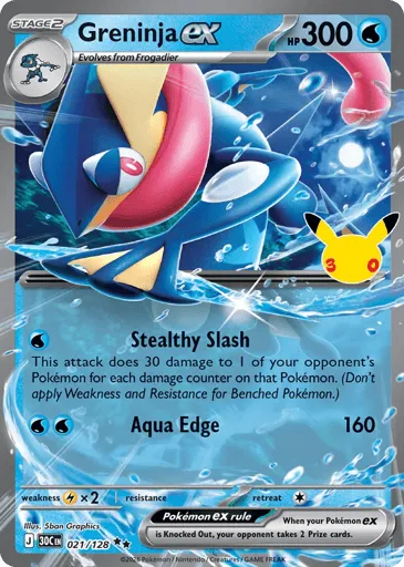 Greninja ex 021/128 30th Celebration