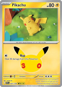 Pikachu 027/128 30th Celebration