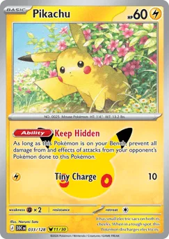 Pikachu 033/128 30th Celebration