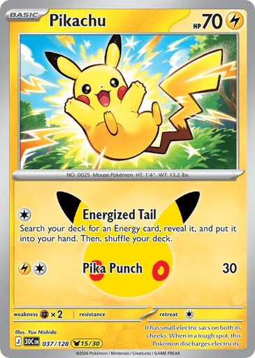 Pikachu 037/128 30th Celebration