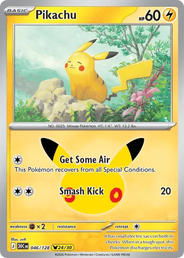Pikachu 046/128 30th Celebration