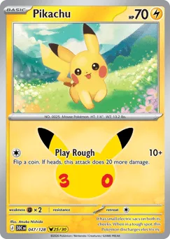 Pikachu 047/128 30th Celebration