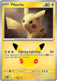 Pikachu 049/128 30th Celebration