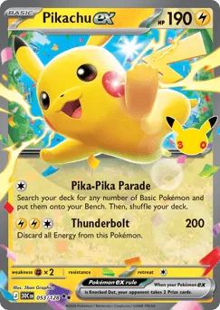 Pikachu ex 053/128 30th Celebration