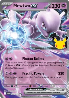 Mewtwo ex 064/128 30th Celebration