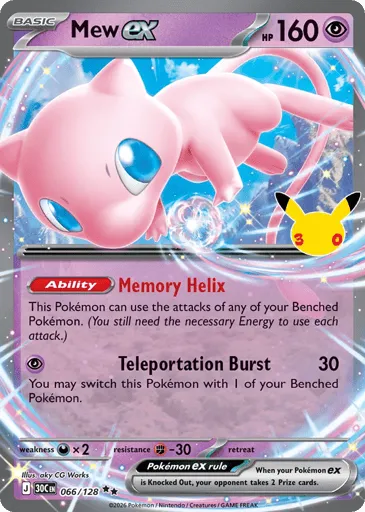 Mew ex 066/128 30th Celebration