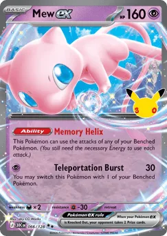 Mew ex 066/128 30th Celebration