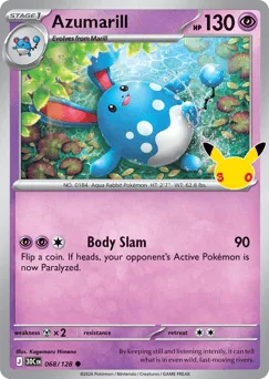 Azumarill 068/128 30th Celebration